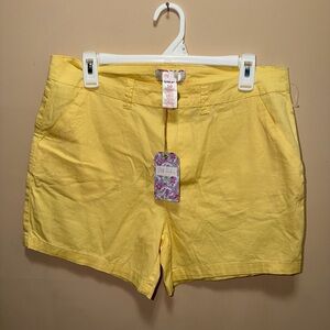 NWT Stella Parker Yellow Women's Shorts